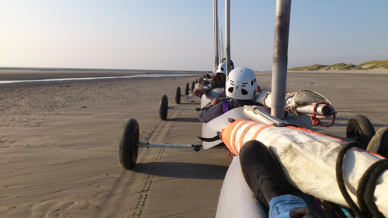 Activité char à voile, pour petits et grands